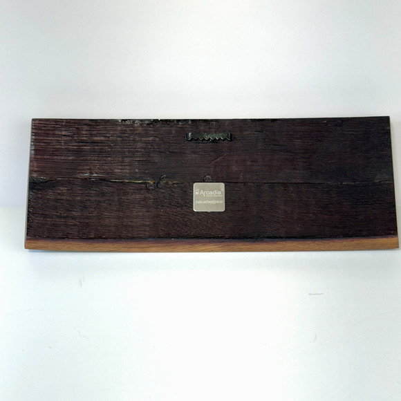 Wine Barrel Stave Wall Art Decor "Wine Tastes Better By The Lake" 15" Rustic - Picture 7 of 12